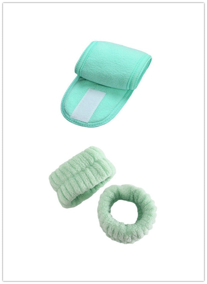 Face Wash Wristband Hand Strap Hair Band Set