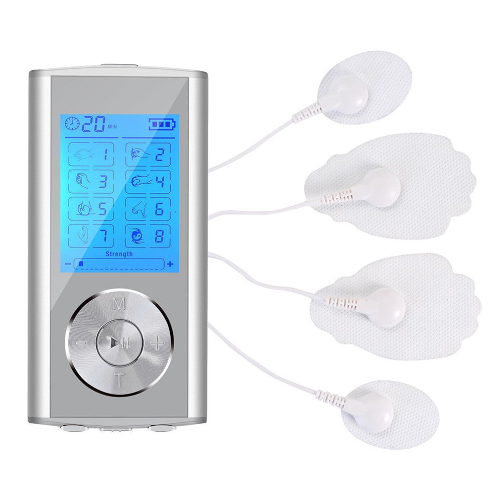 8 Modes TENS Physiotherapy Instrument EMS Cross-border Amazon Charging Mini Low Frequency Meridian Acupuncture Acupoint Massager