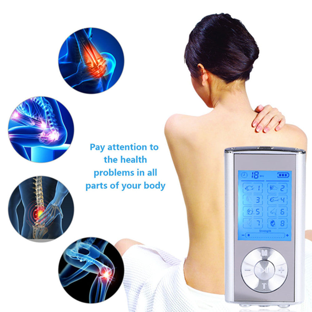 8 Modes TENS Physiotherapy Instrument EMS Cross-border Amazon Charging Mini Low Frequency Meridian Acupuncture Acupoint Massager