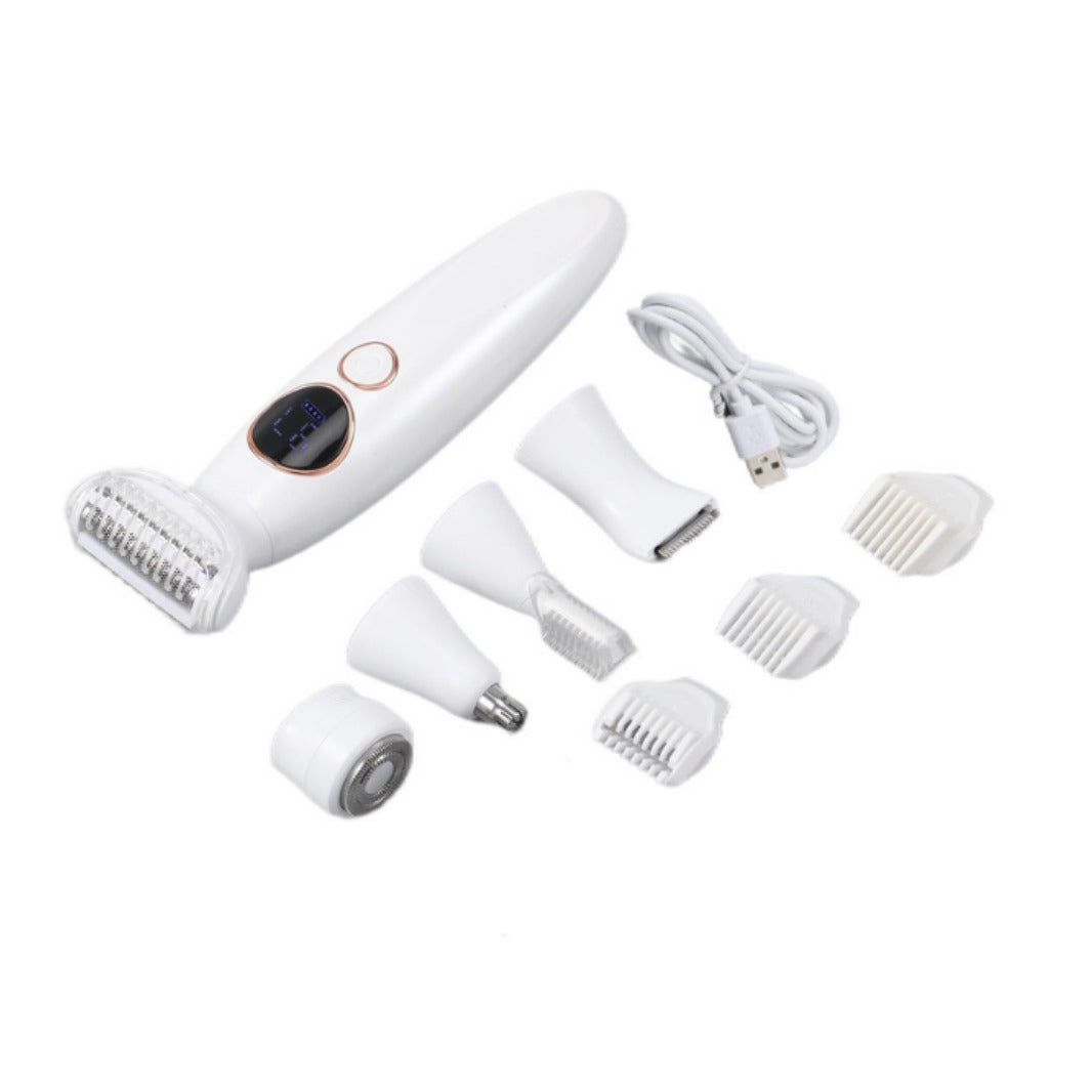 Amazon New Multifunctional Women's Hair Shaving Full Body Waterproof Type-C Rechargeable Hair Epilator Lithium Battery Digital Display