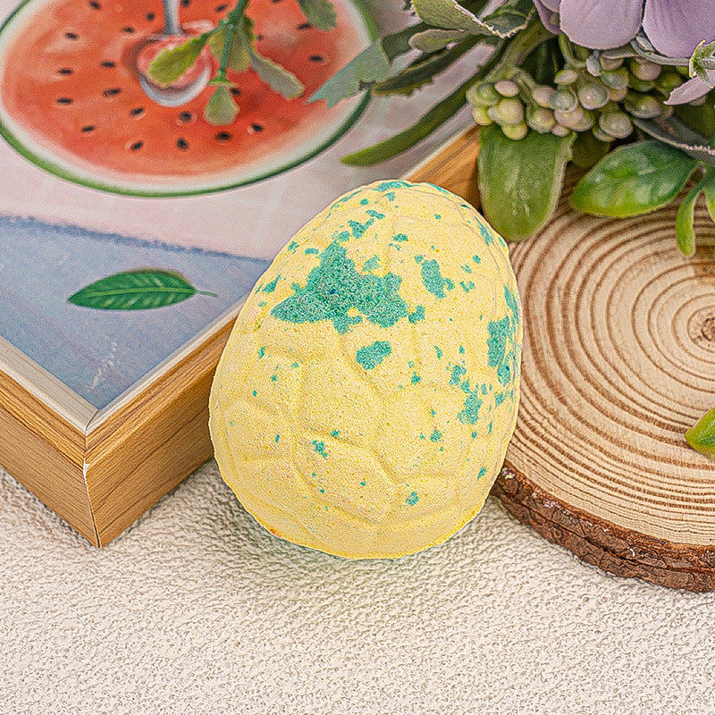 Amazon In Stock Dinosaur Egg Bath Salt Ball Children's Toy Bath Ball Essential Oil Explosion Salt Bath Ball Aromatherapy Bubble Bomb