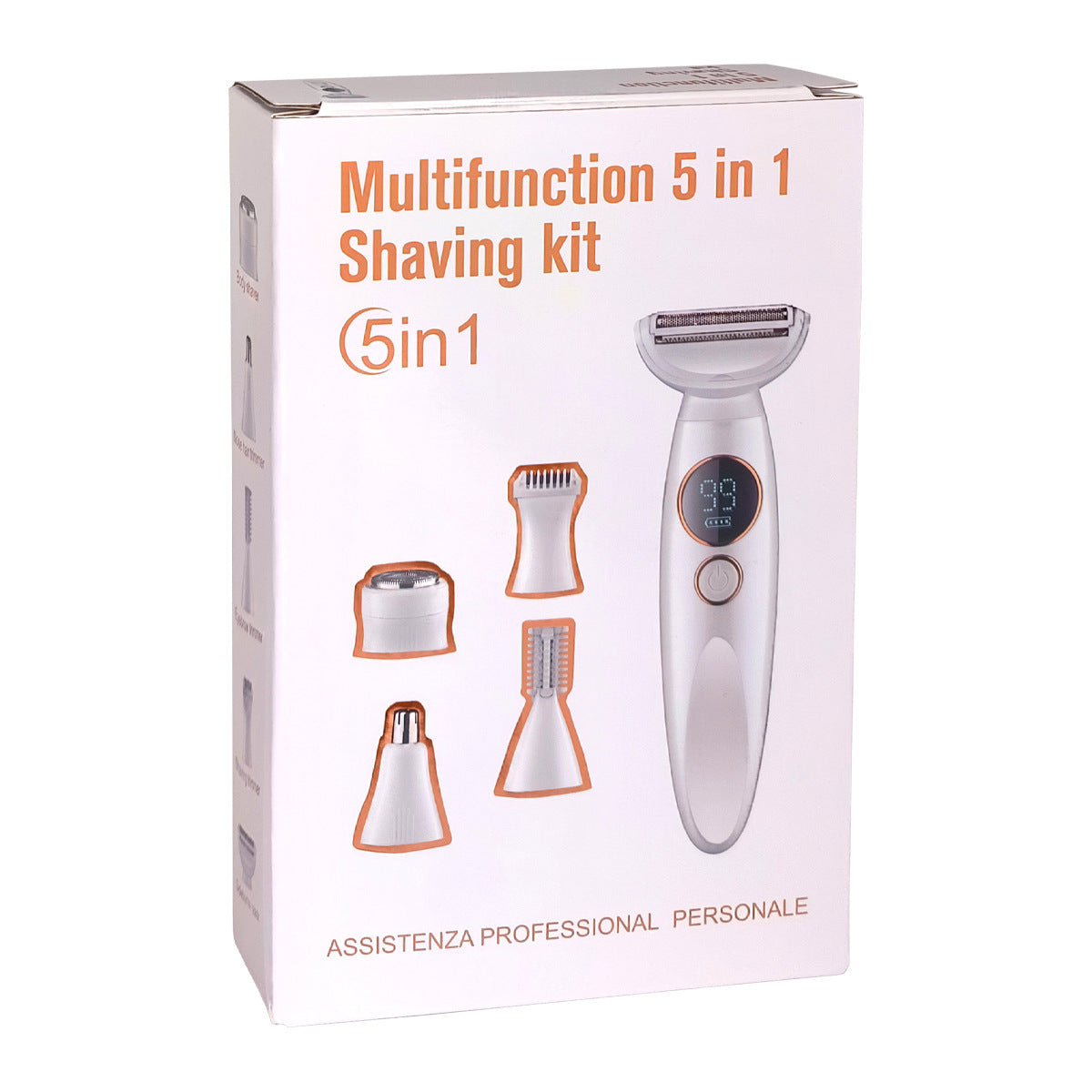 Amazon New Multifunctional Women's Hair Shaving Full Body Waterproof Type-C Rechargeable Hair Epilator Lithium Battery Digital Display