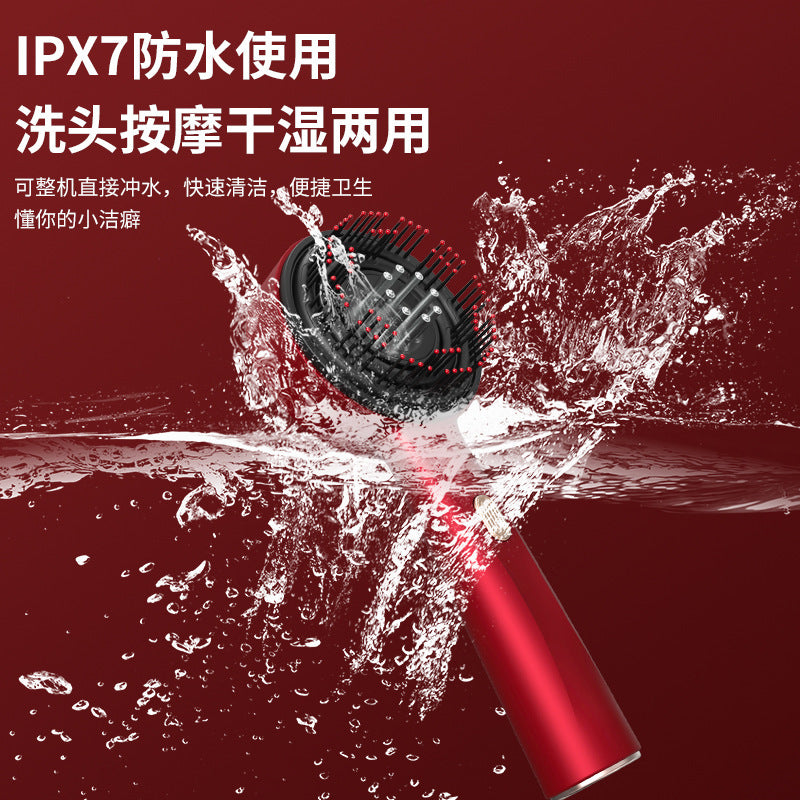 New Electric Massage Comb Household Scalp Liquid Guide Comb Red Light Anti-stripping Hair Care And Hair Care Multi-functional Massage Comb