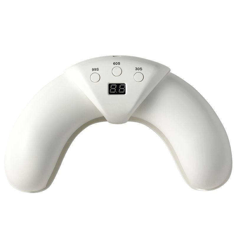 Folding Nail Lamp Phototherapy Machine Quick Dry U-shaped Non-black Hand LED Portable Nail Glue Baking Lamp