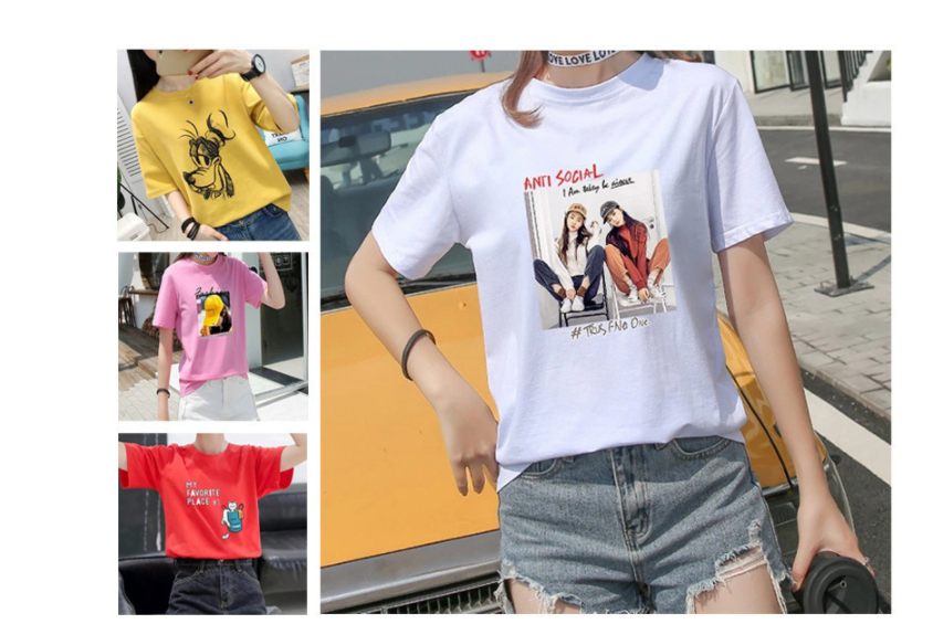 9.9 Stall Supply Women's Clothing 1688 Summer Women's Short-sleeved T-shirt 2 Yuan 3 Yuan Foreign Trade Tail Goods Women's Short-sleeved