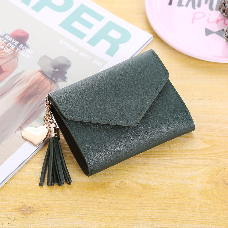 Factory Direct Sale Women&#039;s Wallet Cute Student Tassel Pendant Tide Help Wallet Wallet Coin Purse
