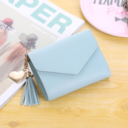Factory Direct Sale Women&#039;s Wallet Cute Student Tassel Pendant Tide Help Wallet Wallet Coin Purse