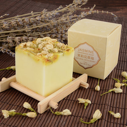 Rose Vegetable Oil Soap Women&#039;s Cleansing Dried Flower Soap Moisturizing Bath Soap Hand Gift Handmade Soap