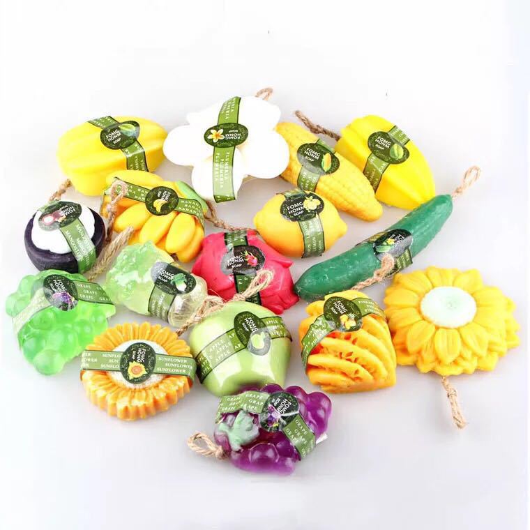 Fruit Essential Oil Soap Tropical Fruit Gift Handmade Soap Cosmetics Skin Care Soap