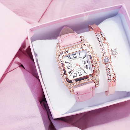 New Fashion Watch Female Wine Barrel Square Belt Ladies Watch Female Watch Student Korean Casual Watch