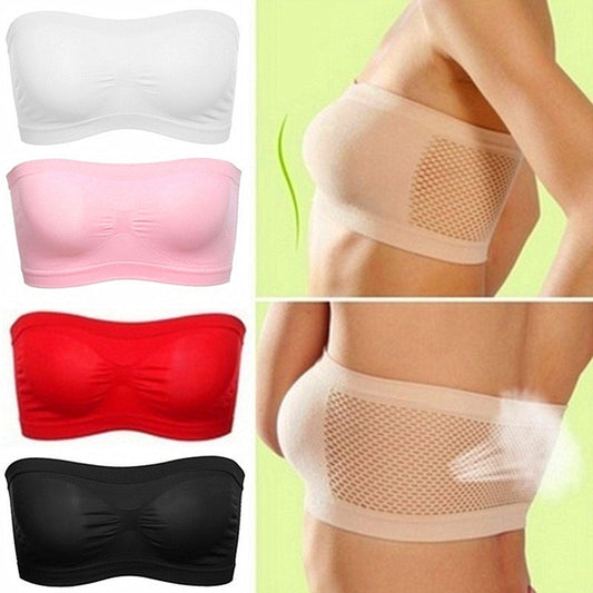 Ladies Wrap Breast Thin Seamless Underwear Without Bra Pad Bra Non-slip Strapless One Word Wrap Chest Versatile Tube Top