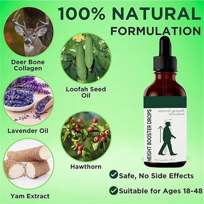 Height Booster Drops (30ml) | Powerful Growth Formula for All Ages
