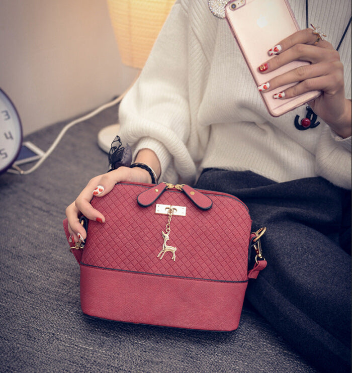 Omen Messenger Bags Fashion Mini Bag With Deer Toy Shell Shape Bag Women Shoulder Bags handbag