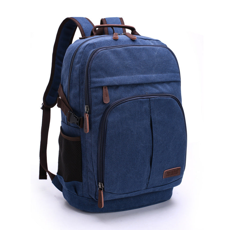 Multi-functional Large Capacity Washing Canvas Bag Student Leisure Computer Backpack Outdoor Travel Backpack