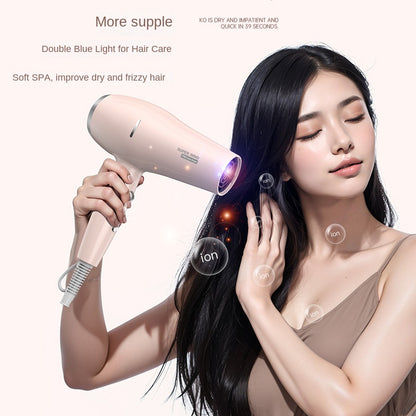 New National Standard Hair Dryer Household Blue Light Strong Wind Quick-drying Six-speed Wind Speed Hair Salon High-power Hair Dryer Hair Dryer