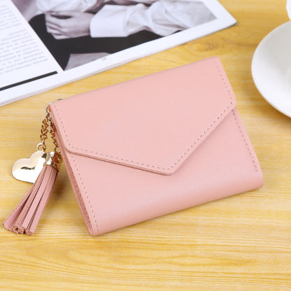 Factory Direct Sale Women&#039;s Wallet Cute Student Tassel Pendant Tide Help Wallet Wallet Coin Purse