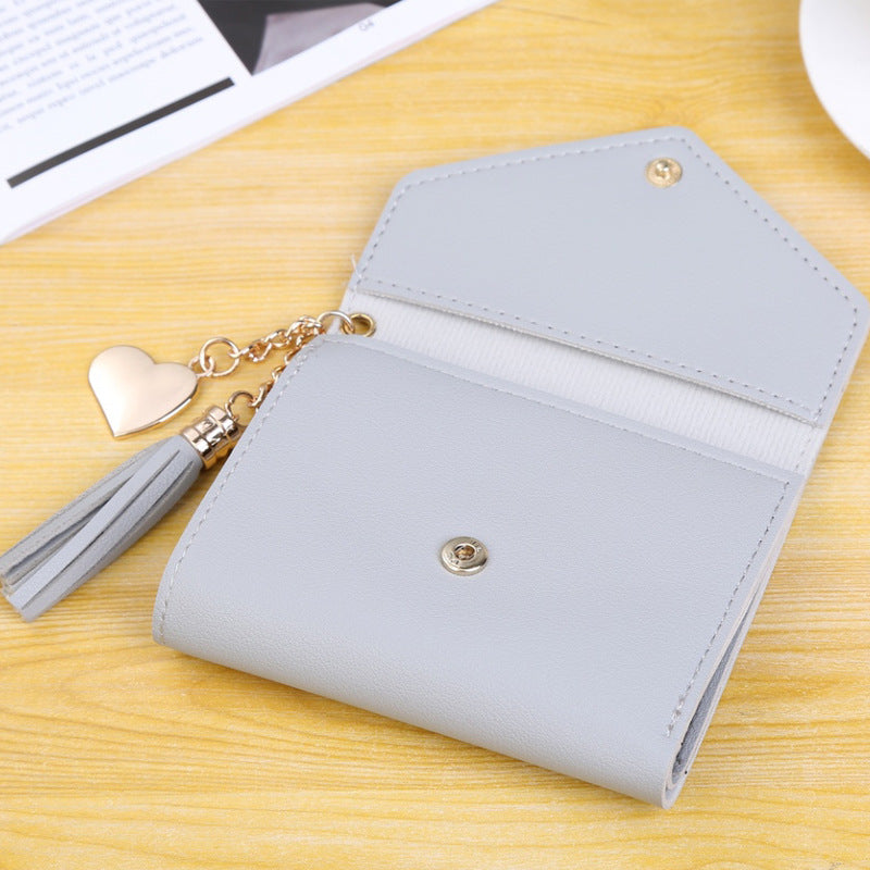 Factory Direct Sale Women&#039;s Wallet Cute Student Tassel Pendant Tide Help Wallet Wallet Coin Purse