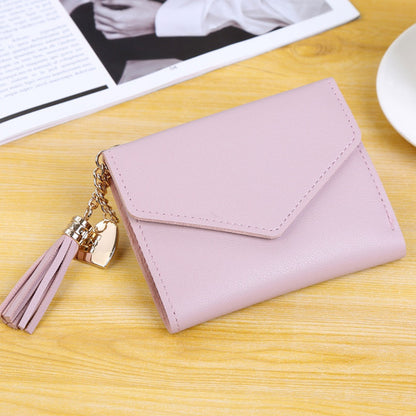 Factory Direct Sale Women&#039;s Wallet Cute Student Tassel Pendant Tide Help Wallet Wallet Coin Purse
