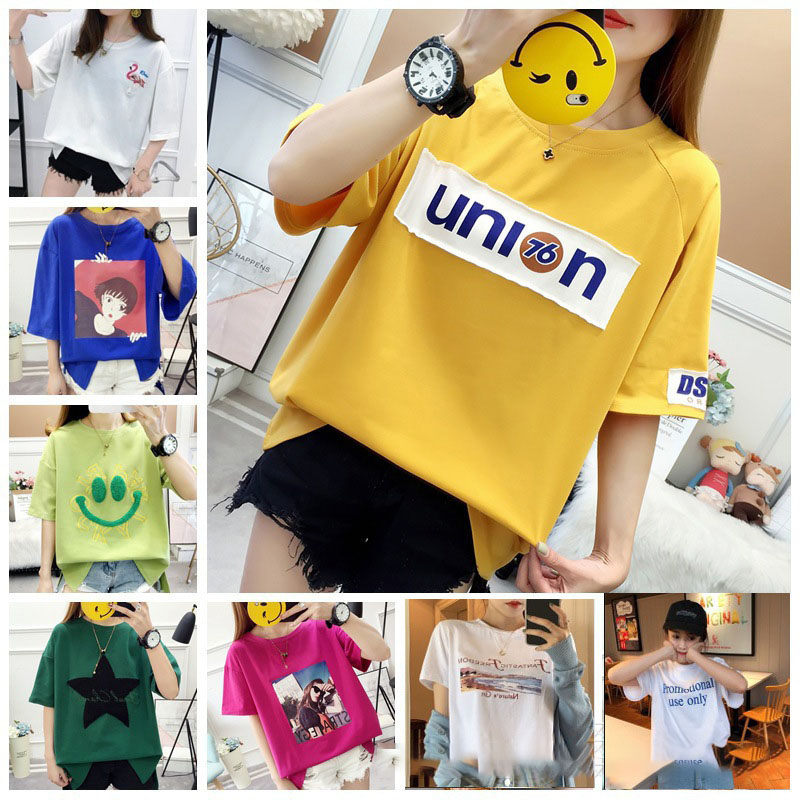 9.9 Stall Supply Women&#039;s Clothing 1688 Summer Women&#039;s Short-sleeved T-shirt 2 Yuan 3 Yuan Foreign Trade Tail Goods Women&#039;s Short-sleeved