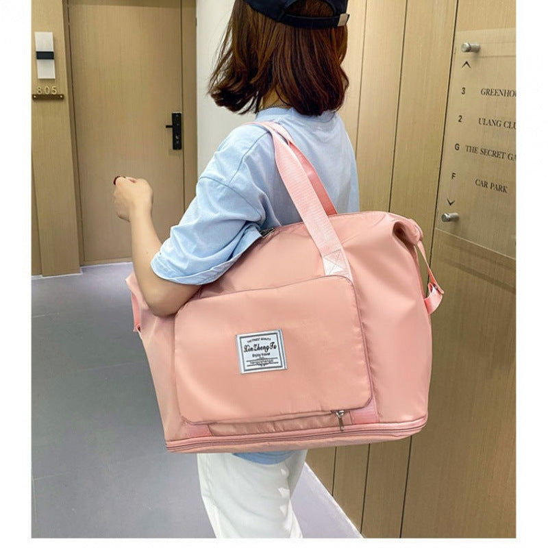Women&#039;s Folding Portable Large Capacity Short-distance Travel Duffel Bag Storage Bag For Swimming Yoga Fitness Bag