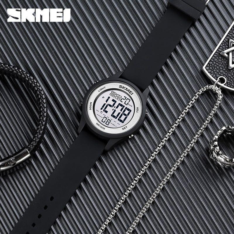 Skmei A Generation Couple Electronic Watch 1758 Ultra-thin Multi-function Watch Female Student Chronograph Waterproof Watch