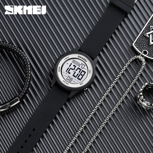 Skmei A Generation Couple Electronic Watch 1758 Ultra-thin Multi-function Watch Female Student Chronograph Waterproof Watch