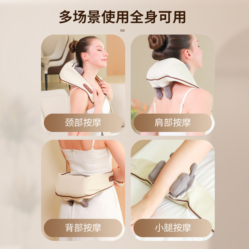 New Shoulder And Neck Massager Trapezius Muscle Home Kneading Massager Cross-border Wholesale Cervical Massage Shawl