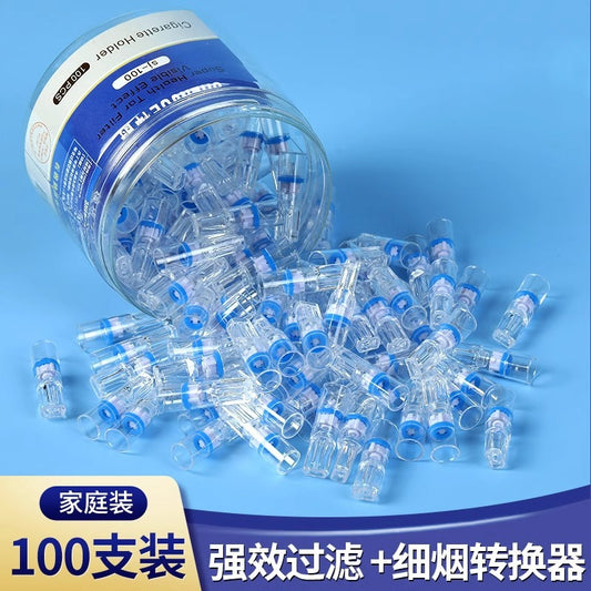 Disposable Cigarette Holder Filter Cigarette Men And Women Purifying Smoke And Clearing The Lungs Disposable Thick And Thin Dual-Use Cigarette Butt Filter Wholesale