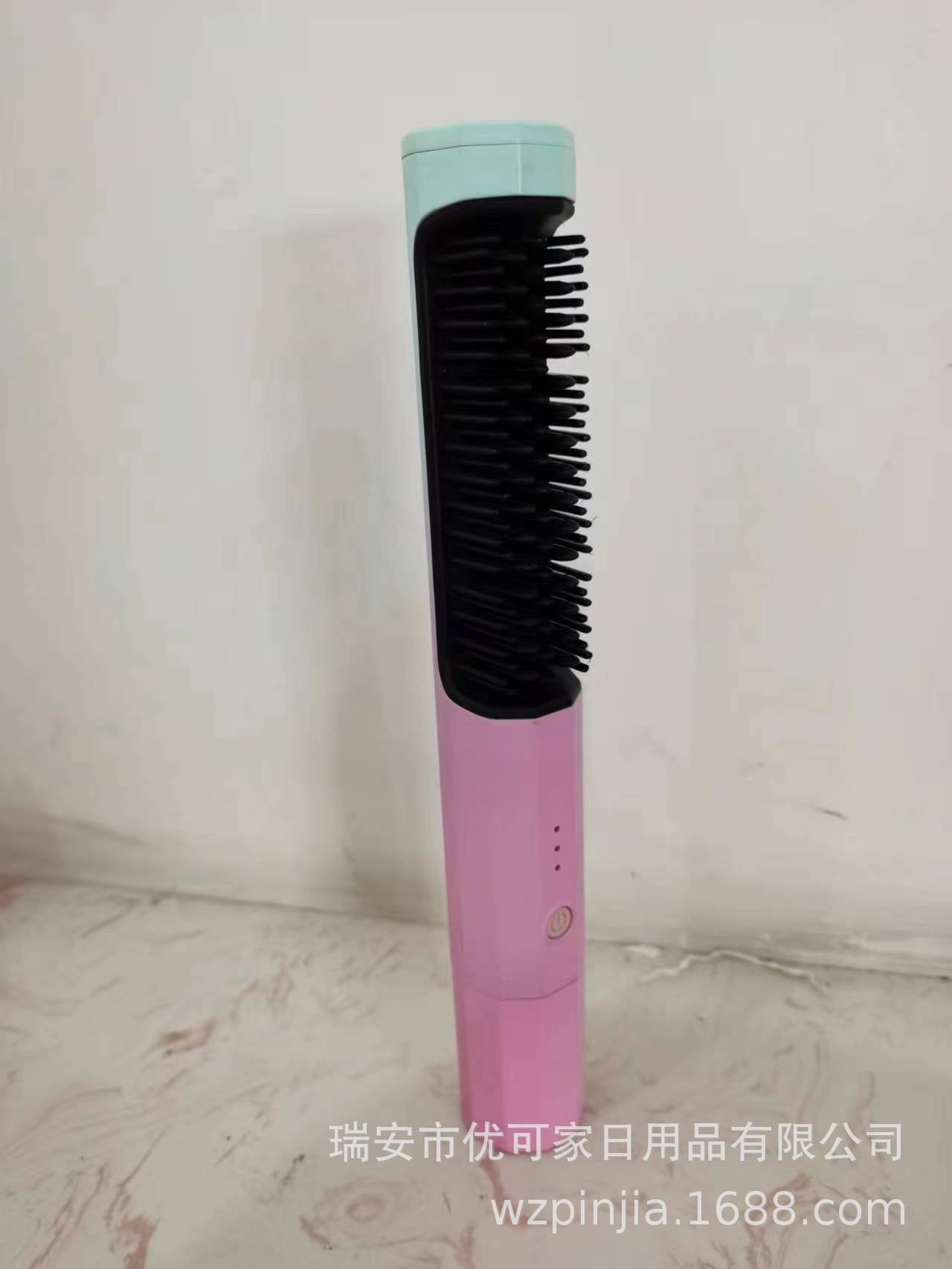 USB Rechargeable Hair Straightener Unlimited Straightening Comb Curly Hair Straightening Hair Straightener Travel Portable Straightening Comb