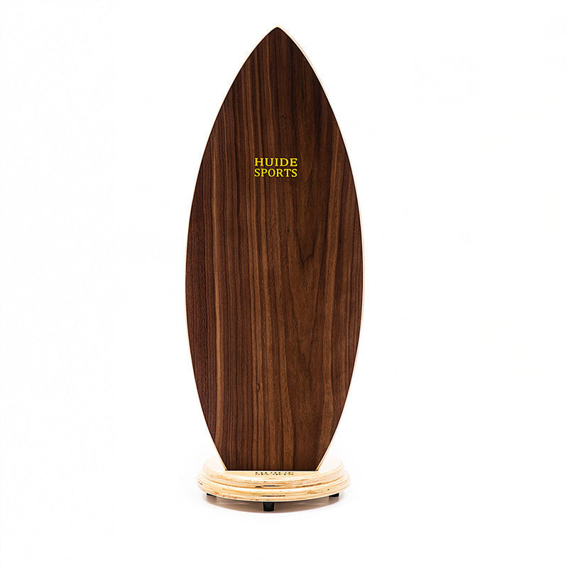 New North American Walnut Skin Fish-shaped Balance Board Wooden Fitness Board Ski Yoga Training Balance Board Bending Board
