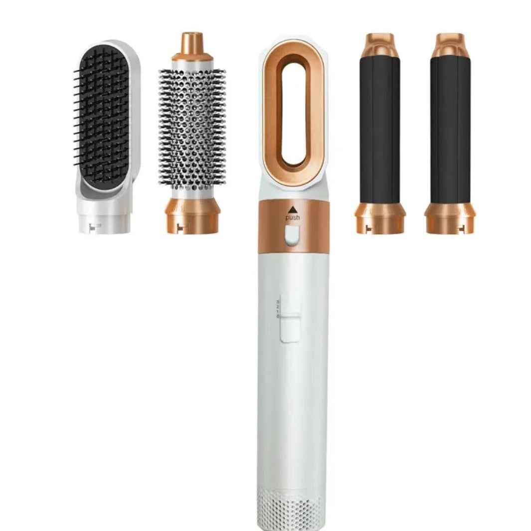 Comb Five-in-one Hot Hair Comb Automatic Ironing Coil Straightening Plate Hair Suction Stick Wet And Dry