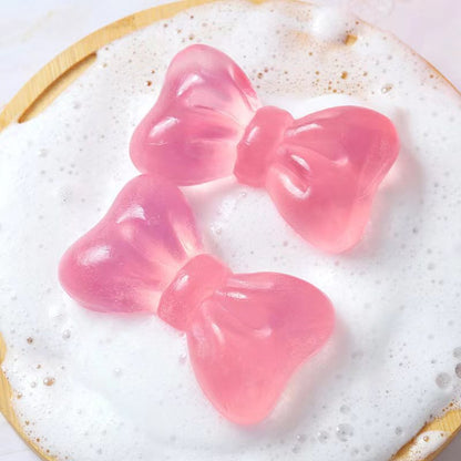 Bow Soap Handmade Soap Suet Soap Leave Fragrance Soap Creative Milk Soap Rose Face Bath Soap Cleaning Hand Gift