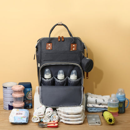 Mummy Bag Baby Outgoing Lightweight Ins-style Portable Baby Tracer Hanging Bag Thermal Insulation Backpiece Bag For Mother And Baby Large Capacity
