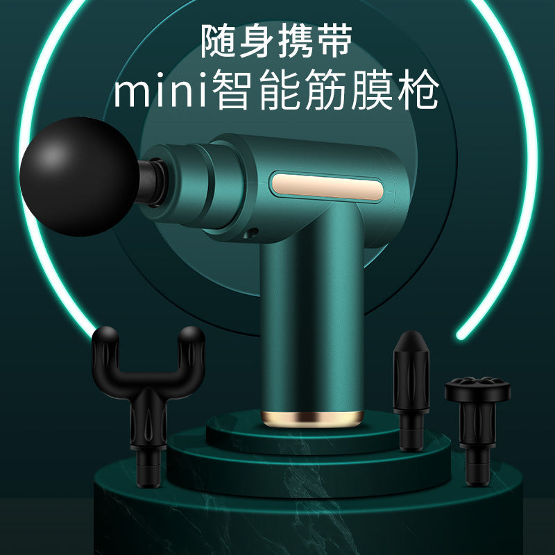 Fascia Gun Muscle Relaxation Massager Smart Mini Vibration Impact Gun Portable Pocket Electric Full Body Massage Gun