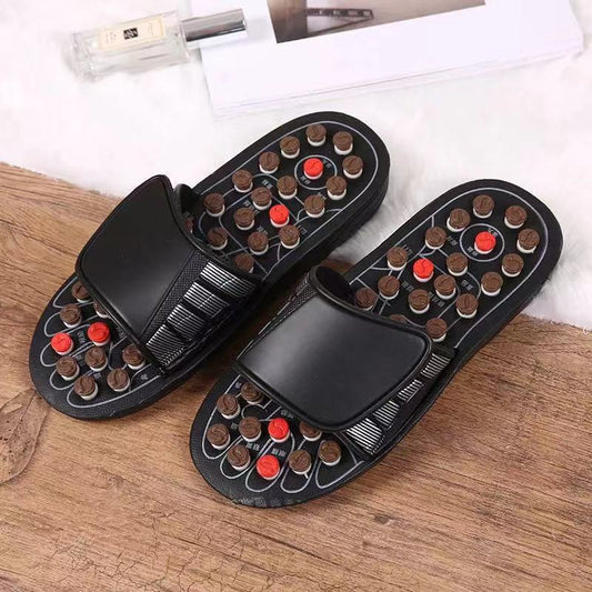 Massage Slippers Polka Dot Japanese Rotating Health Massage Slippers Acupoint Health Care Foot Health Slippers