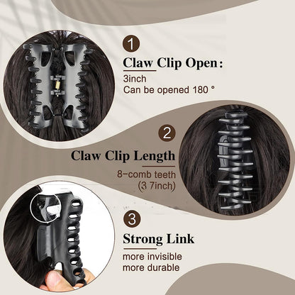 Ball Head Wig Grab Clip Hot Girl Headdress Hair Package Lazy Fluffy Dish Wig Shark Clip Wig Hair Ring