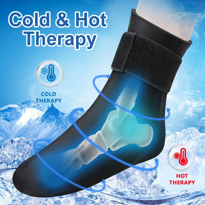 Ice Foot Cover Cold And Hot Dual-use Solid Gel Fabric Elastic Ice Ankle