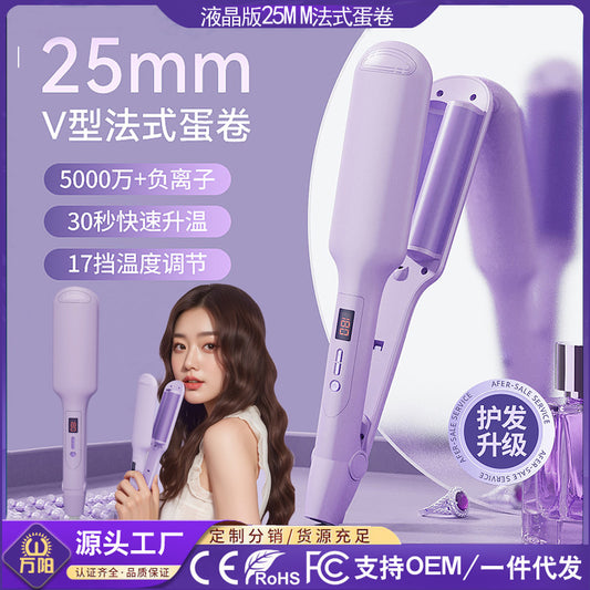 Korean-style Egg Roll Water Ripple Fluffy Curling Iron Corn Whisker Splint Stick Roll Electric Splint Pad Hair Root Lazy Curling Iron