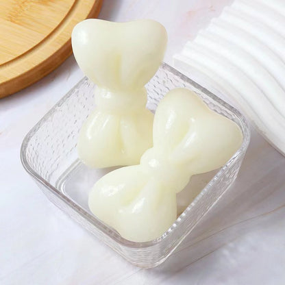Bow Soap Handmade Soap Suet Soap Leave Fragrance Soap Creative Milk Soap Rose Face Bath Soap Cleaning Hand Gift