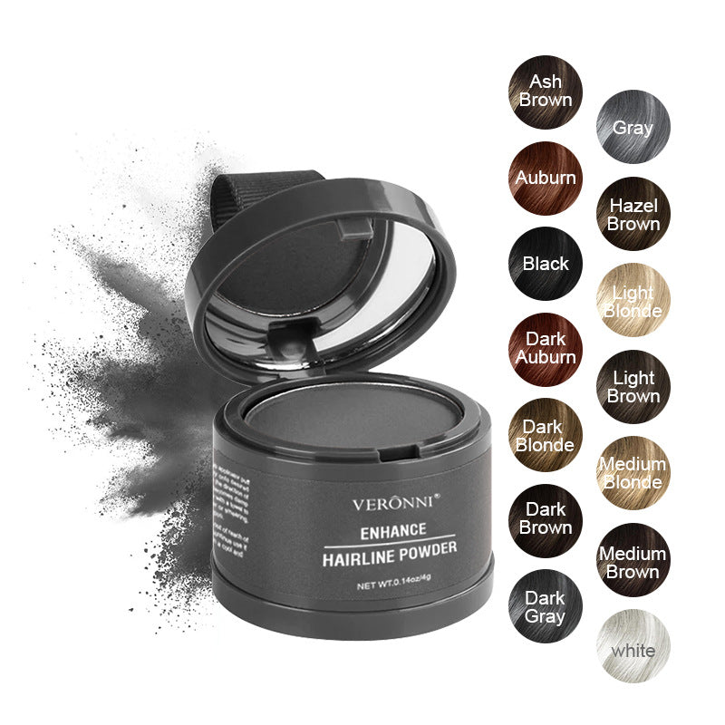 VERONNI Hairline Repair Shadow Powder Cover High Forehead Repair Sideburns Bun Line Shadow Pen Waterproof Hair Replacement
