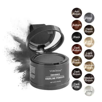 VERONNI Hairline Repair Shadow Powder Cover High Forehead Repair Sideburns Bun Line Shadow Pen Waterproof Hair Replacement