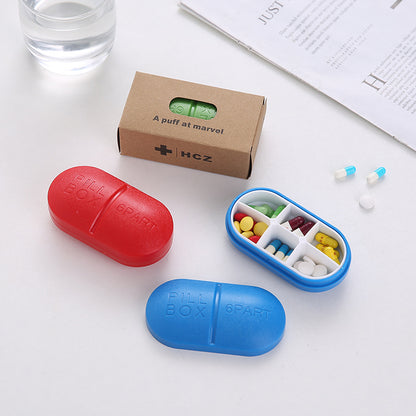 Dispensing Pill Box Sealed Portable