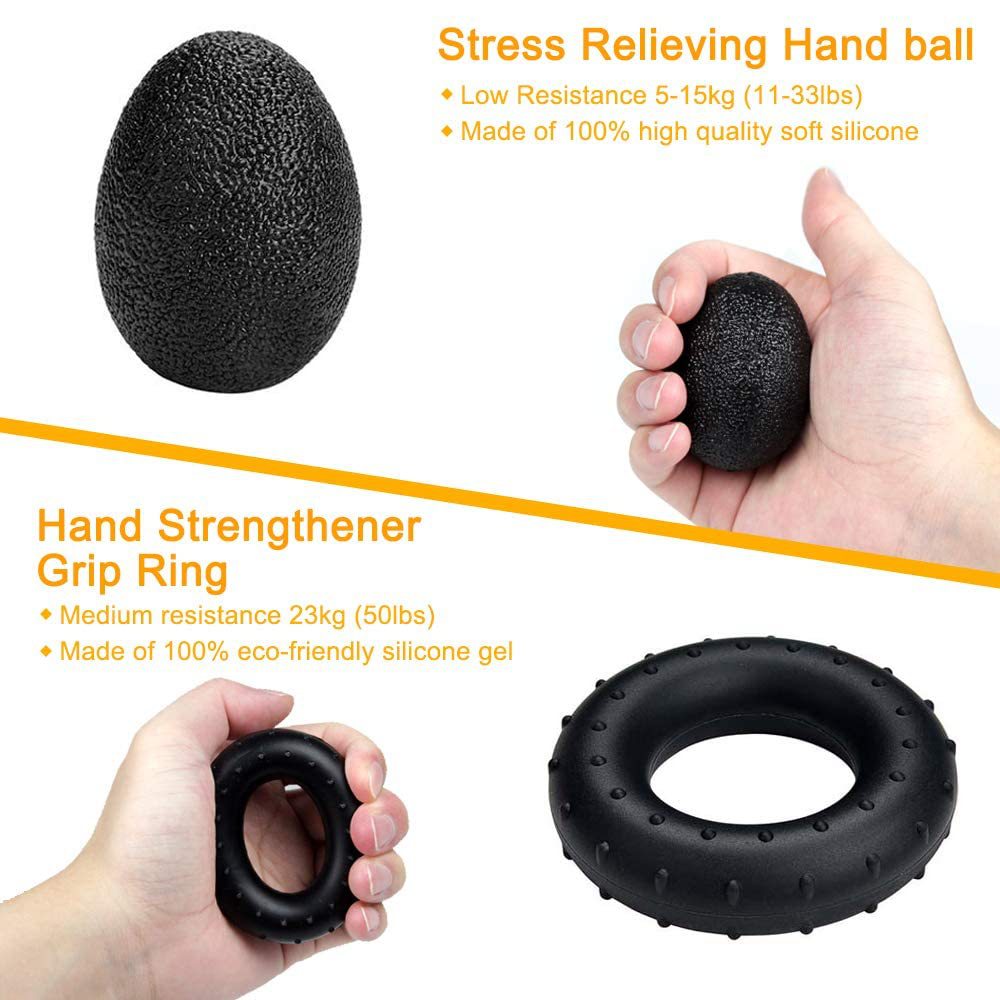 Adjustable Grip Suit Five-finger Tension Exerciser Wrist Trainer Fitness Five-piece Set