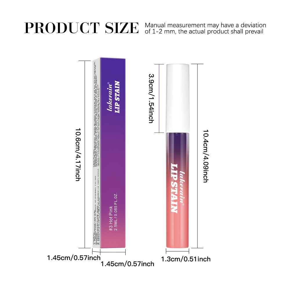 Makeup Lakerain Tear Lip Gloss Matte Matte Lip Glaze Easy To Paint Color Is Not Easy To Fade Tear Good Skin Color