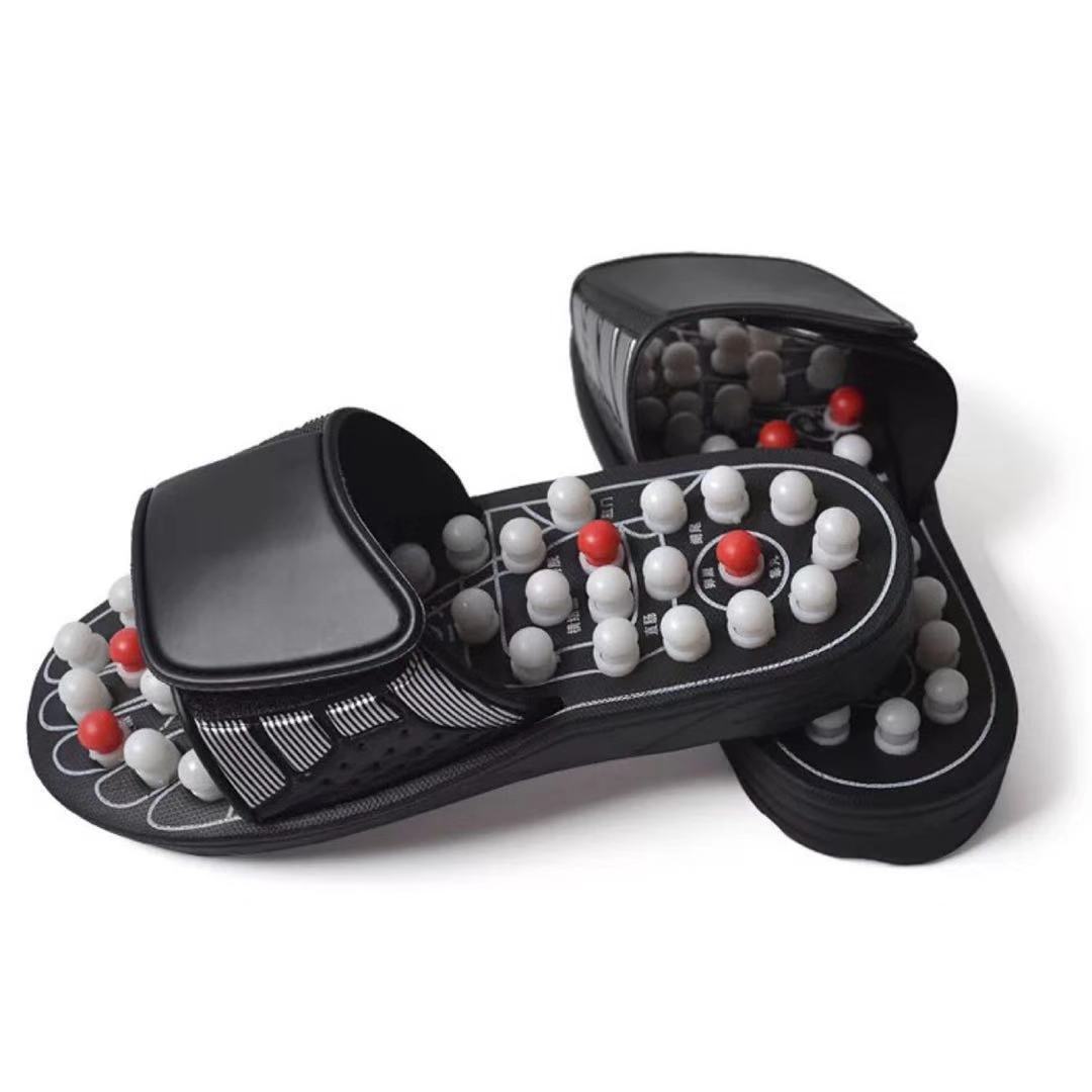 Massage Slippers Polka Dot Japanese Rotating Health Massage Slippers Acupoint Health Care Foot Health Slippers