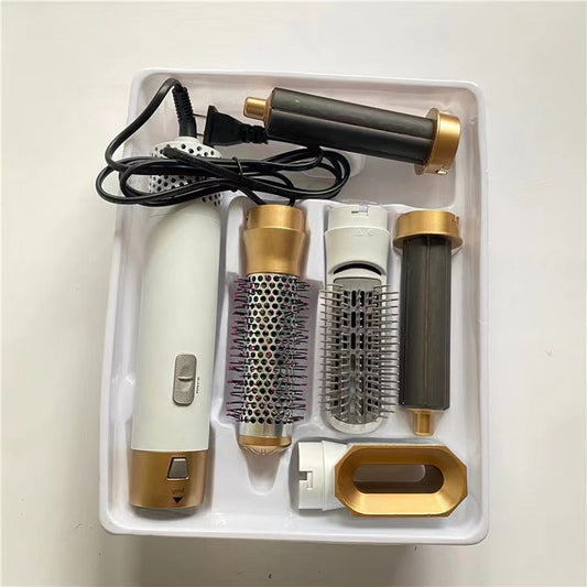 Comb Five-in-one Hot Hair Comb Automatic Ironing Coil Straightening Plate Hair Suction Stick Wet And Dry