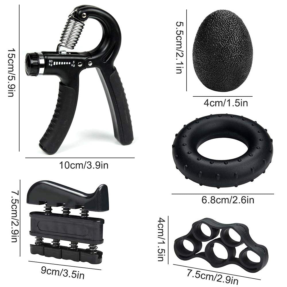Adjustable Grip Suit Five-finger Tension Exerciser Wrist Trainer Fitness Five-piece Set