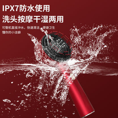 New Electric Massage Comb Household Scalp Liquid Guide Comb Red Light Anti-stripping Hair Care And Hair Care Multi-functional Massage Comb