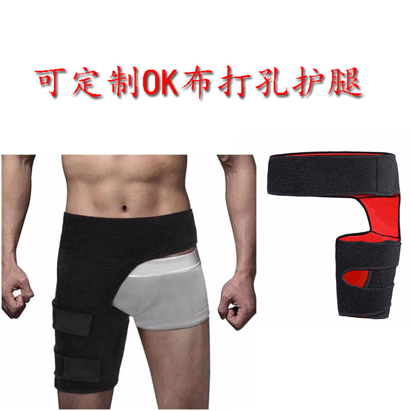 Cross-border Amazon Fitness Leggings Groin Belt Anti-muscle Strain Hip Protection Belt Weightlifting Thigh Sports Protective Gear