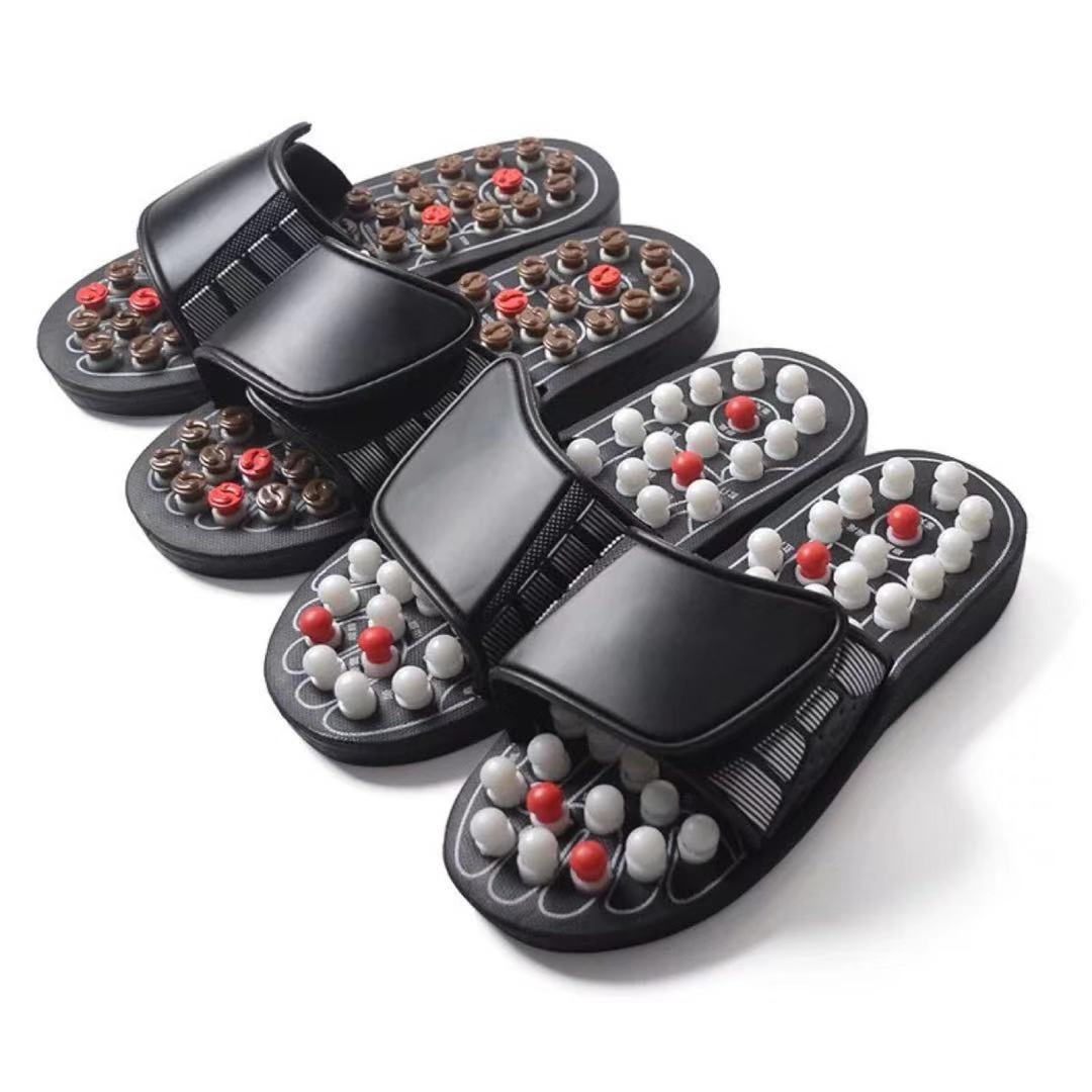 Massage Slippers Polka Dot Japanese Rotating Health Massage Slippers Acupoint Health Care Foot Health Slippers